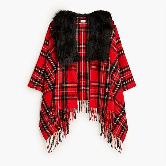 Faux-fur cape scarf | J.Crew Factory