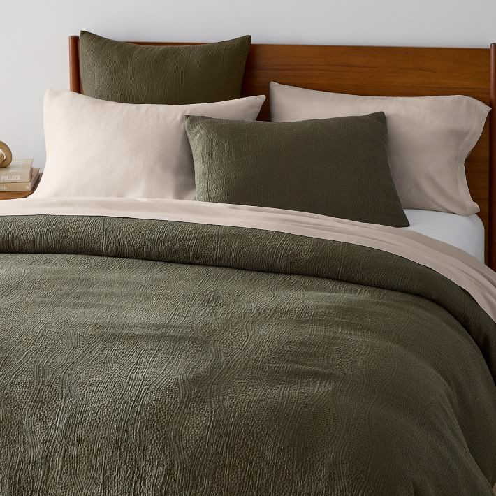 Silky TENCEL™ & Cotton Matelasse Duvet Cover & Shams | West Elm (US)