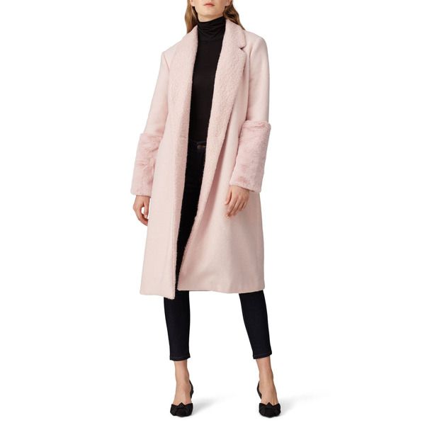 Hutch Blush Wool Coat pink | Rent the Runway