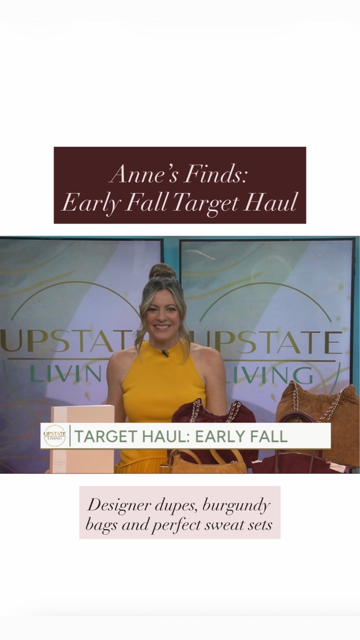 The bags, shoes and accessories from my Anne’s Finds: Early Fall Haul segment that aired September 2nd, 2026.

#LTKSaleAlert