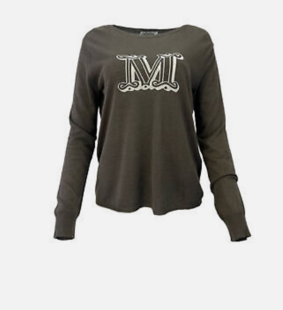 Max Mara Women's Kaki Salice Logo Printed Knitted Sweater

#LTKHoliday #LTKstyletip #LTKSeasonal