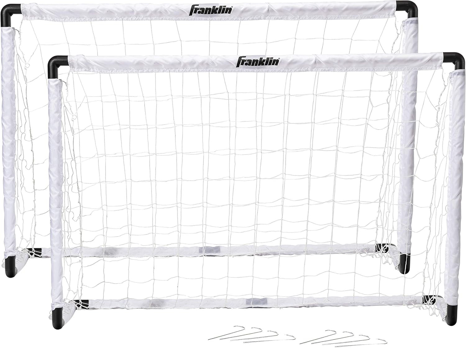 Franklin Sports Kids Soccer Goal Set - Portable Backyard Youth Soccer Goals - 2 Mini Soccer Goals... | Amazon (US)