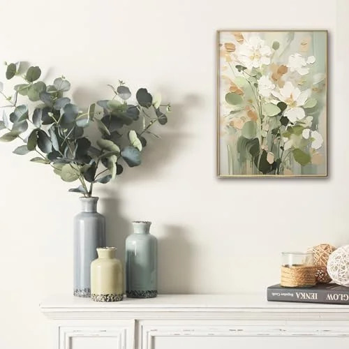 Flower Vase Set of 3, Ceramic Neutral Vases Home Decor, Pottery Rustic Farmhouse Decorative Vases... | Walmart (US)