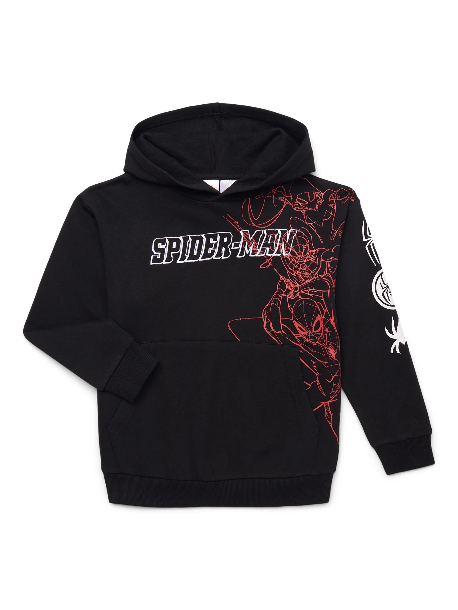 Spider-Man Boys Fashion Hoodie with Long Sleeves, Sizes 4-18 | Walmart (US)