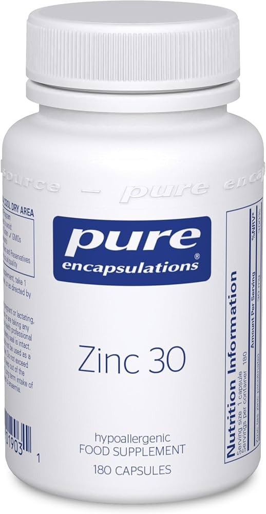 Pure Encapsulations Zinc 30 - Zinc Picolinate 30mg - Highly Absorbable Hypoallergenic Supplement ... | Amazon (UK)