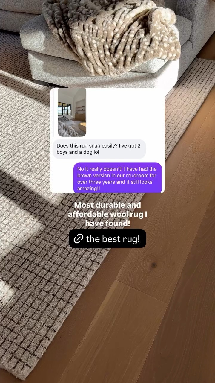 Most durable and affordable wool rug I have found!