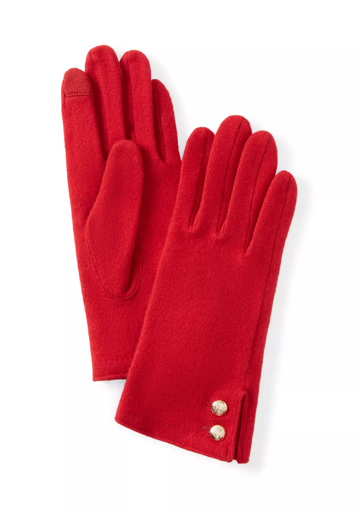 Two Button Cashmere Blend Touchscreen Gloves | Belk