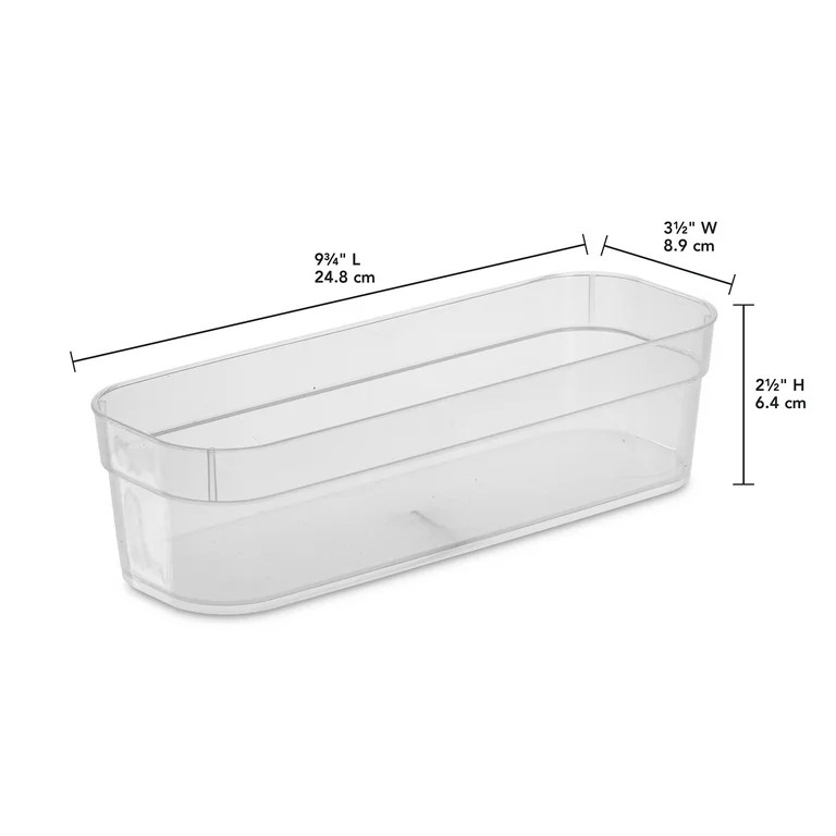 Sterilite Narrow Storage Trays for Desktop and Drawer Organizing (24 Pack) | Walmart (US)