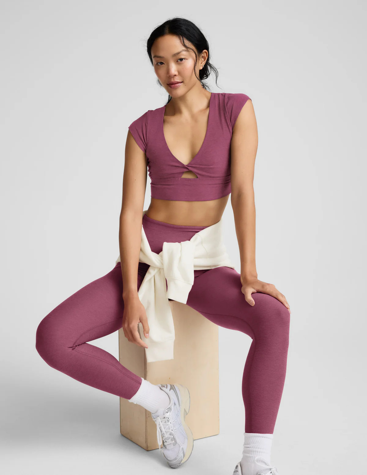 Spacedye Get It Twisted Cropped Tee | Beyond Yoga | Beyond Yoga