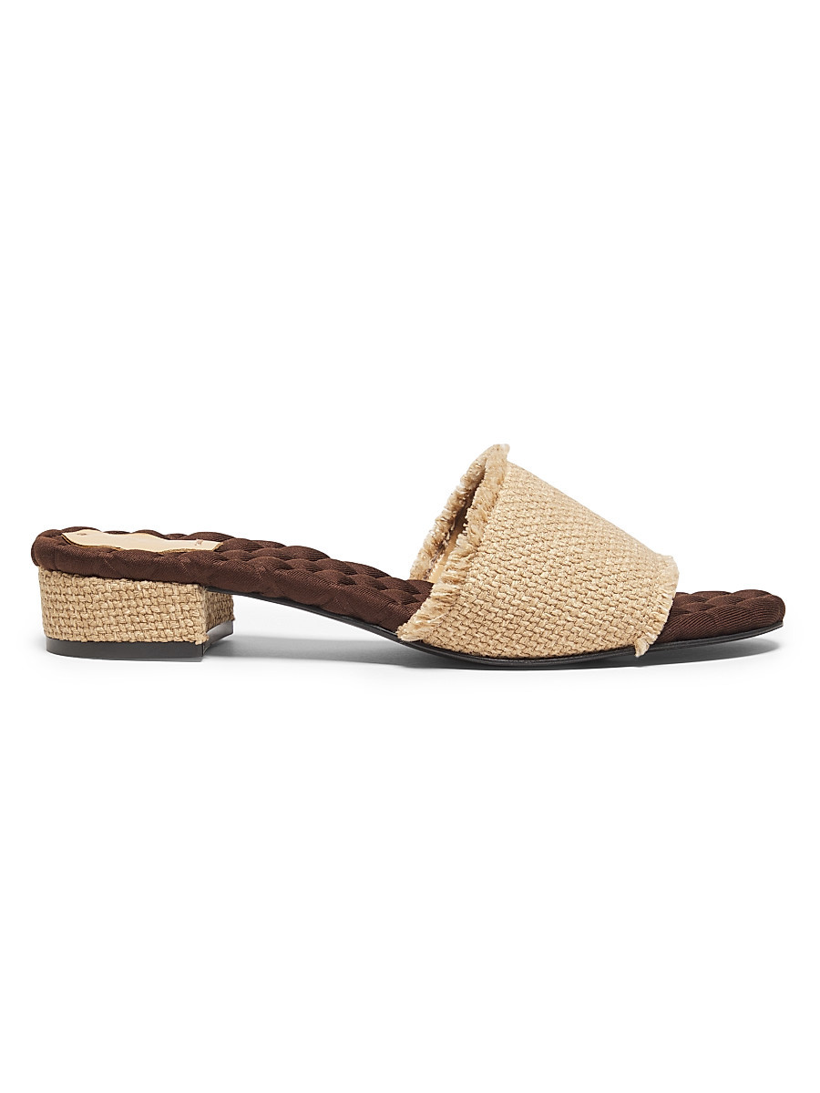 Women's Giorgia 25MM Raffia Sandals - Raffia - Size 11 | Saks Fifth Avenue