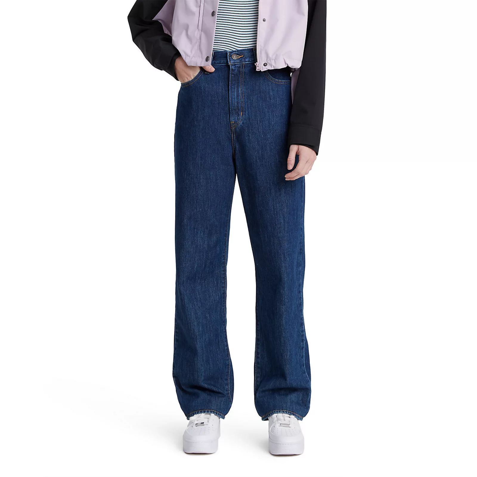 Women's Levi's High-Waisted Straight Jeans, Size: 24(US 00)Medium, Dark Blue | Kohl's