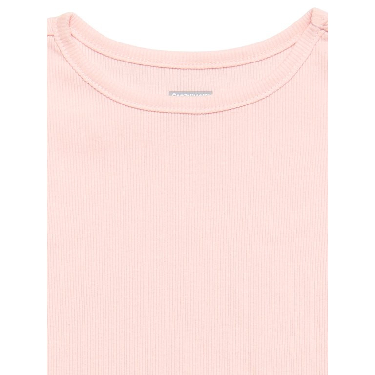 Garanimals Toddler Girls Short Sleeve Rib Top, Sizes 12 Months - 5T | Walmart (US)
