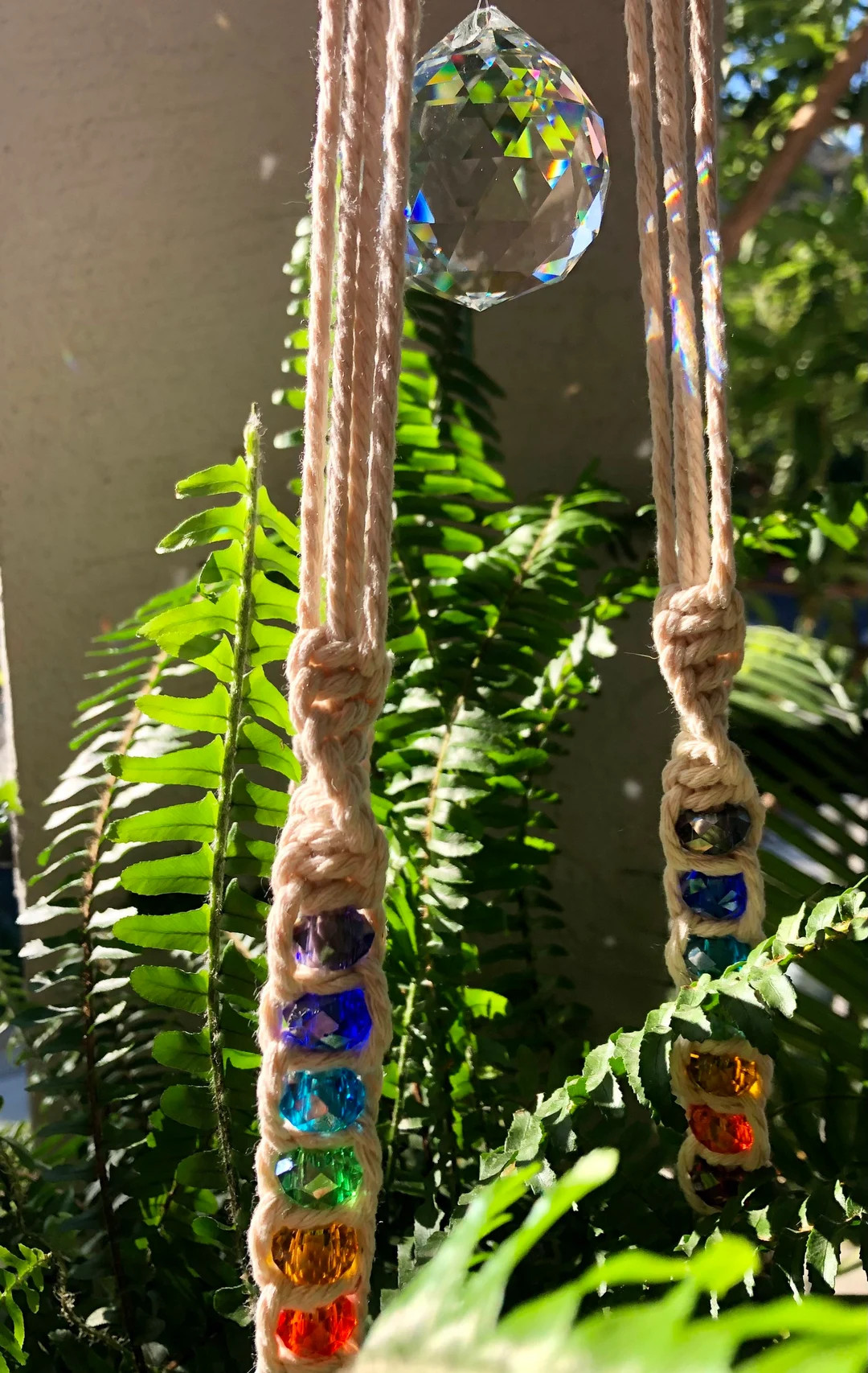 Hope & Healing Sun-Catching Macrame Plant Hanger from the Zen Collection | Etsy (US)