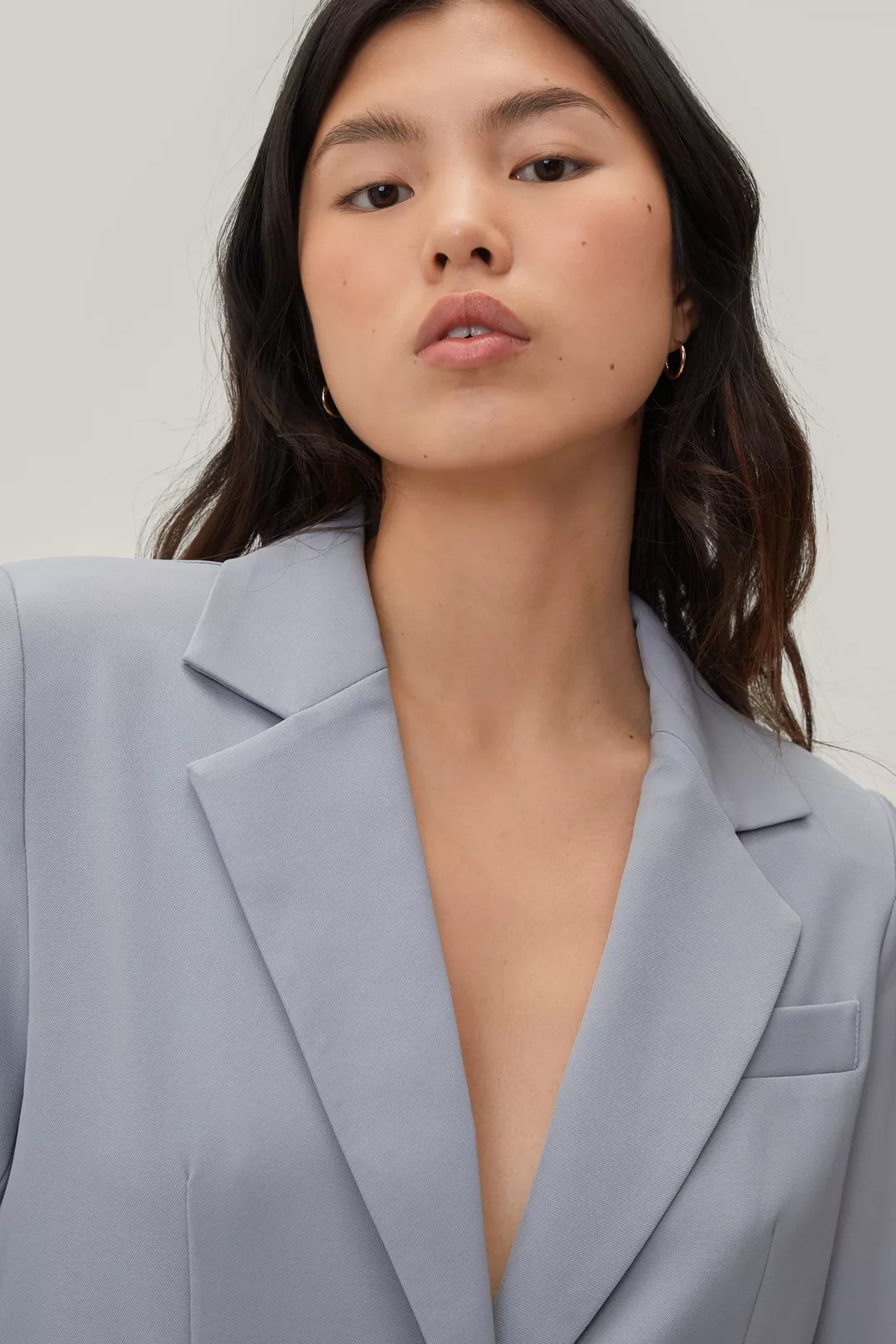 Belted Single Breasted Longline Blazer | Nasty Gal (US)