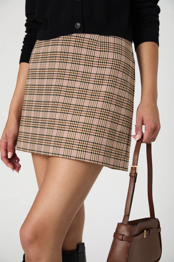 Gina Check Mini Skirt | French Connection (US)