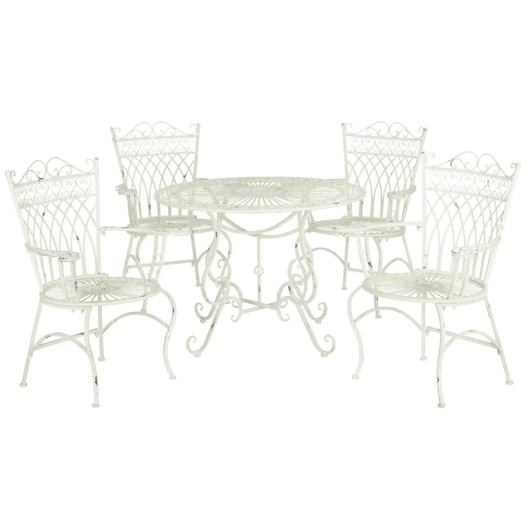 Safavieh Thessaly Outdoor Traditional 5 Piece Dining Set | Walmart (US)