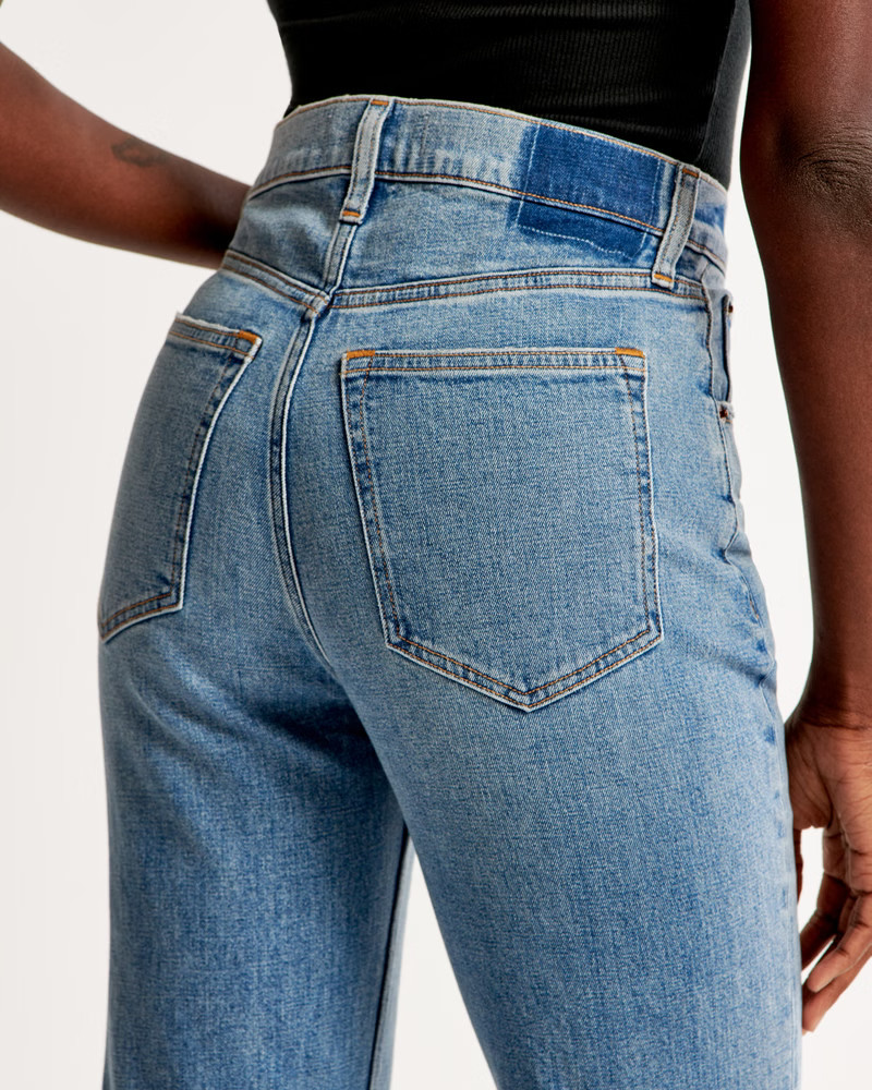 Ultra High Rise Ankle Straight Jean | Abercrombie & Fitch (US)