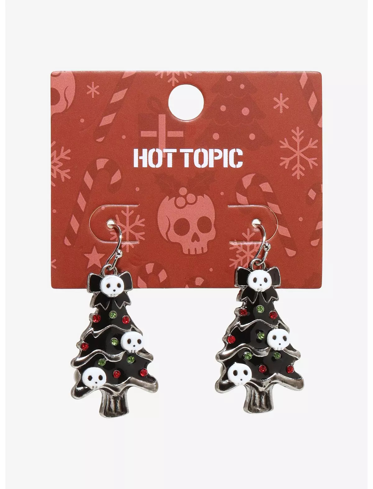 Gothic Christmas Tree Earrings | Hot Topic