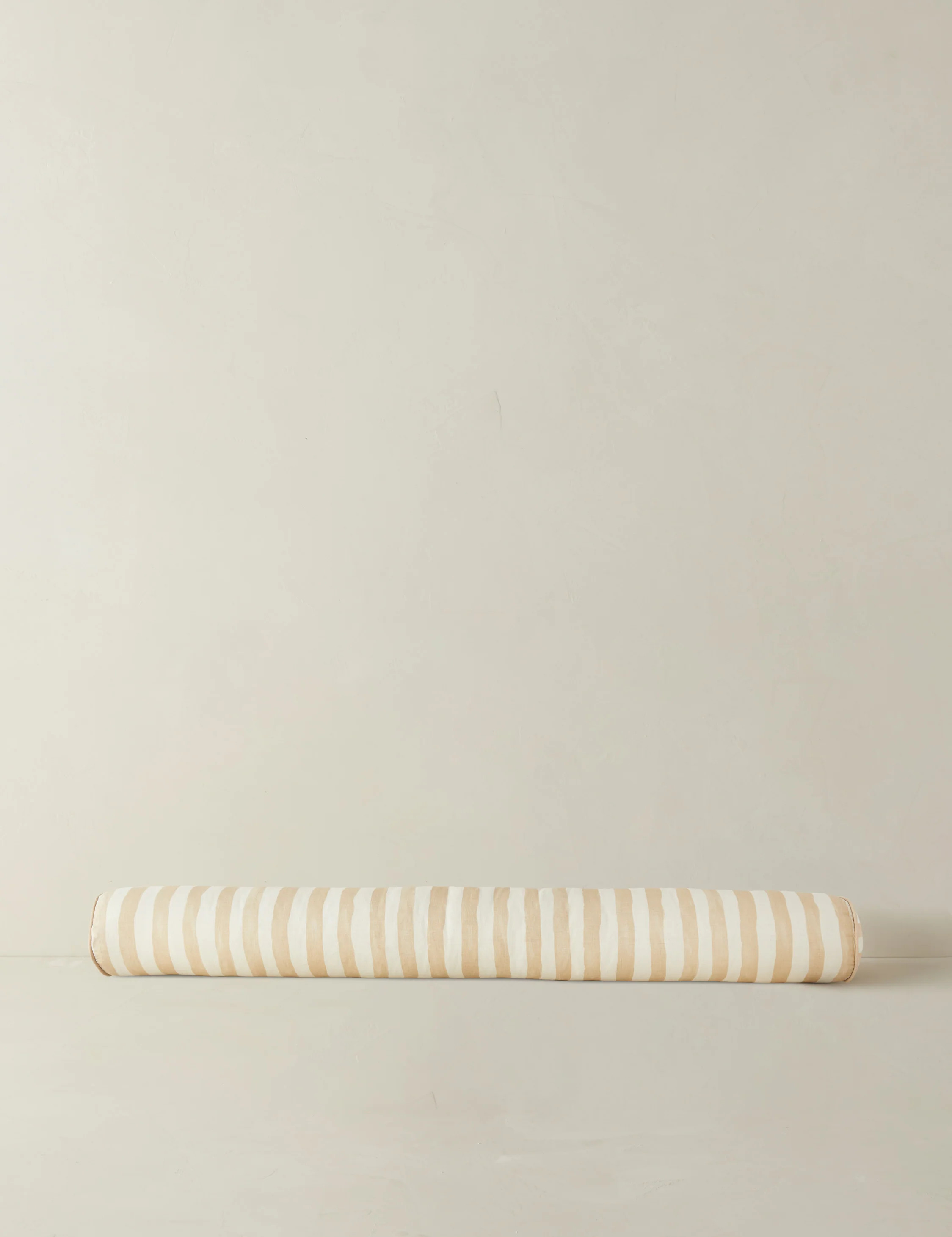 Painterly Stripe Linen Long Bolster Pillow | Lulu and Georgia 