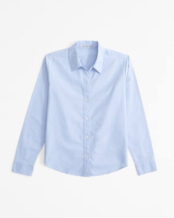 Women's Relaxed Oxford Shirt | Women's Tops | Abercrombie.com | Abercrombie & Fitch (UK)