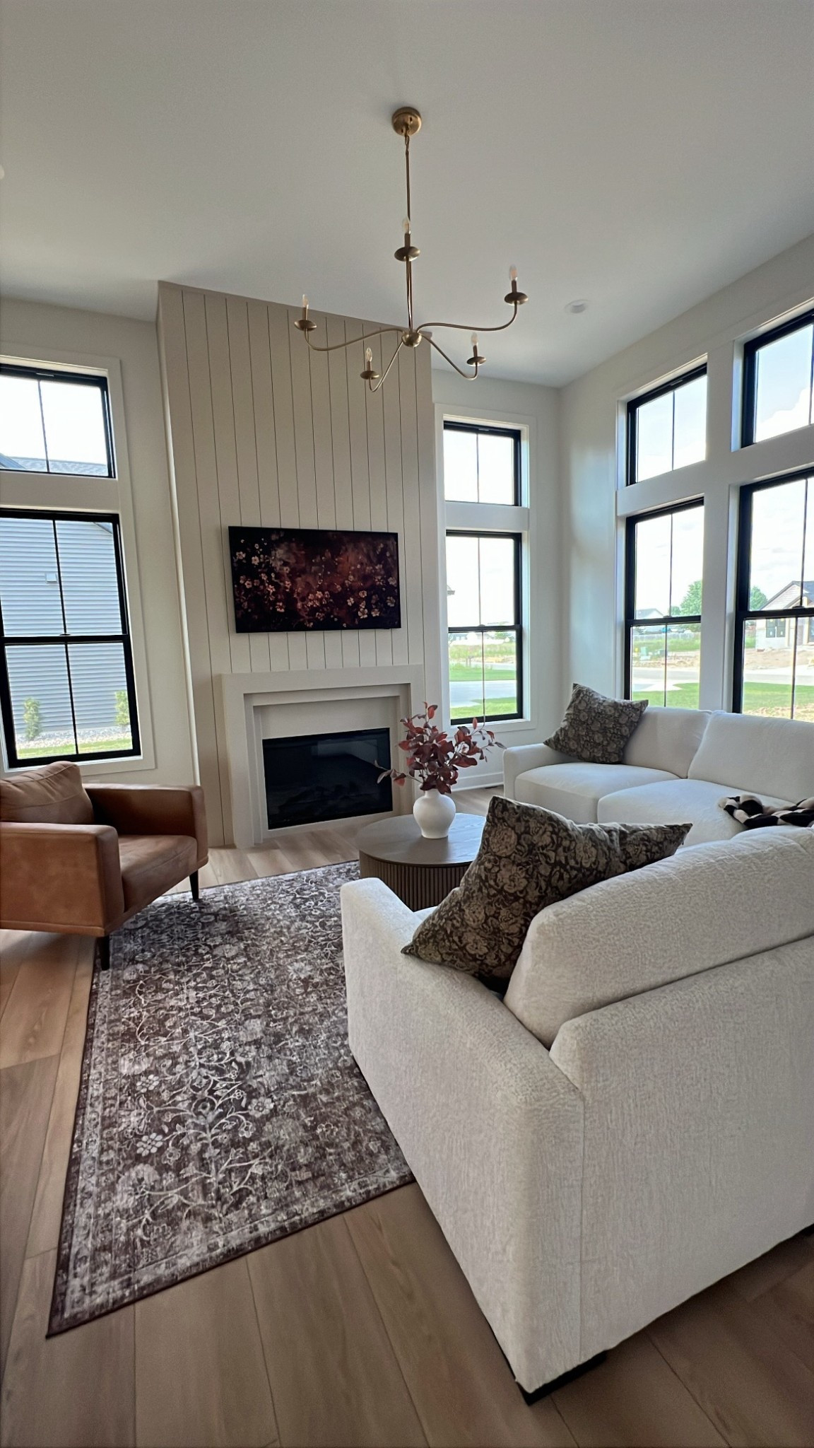 Moody living room, white couch sectional, cottage core

#LTKHome