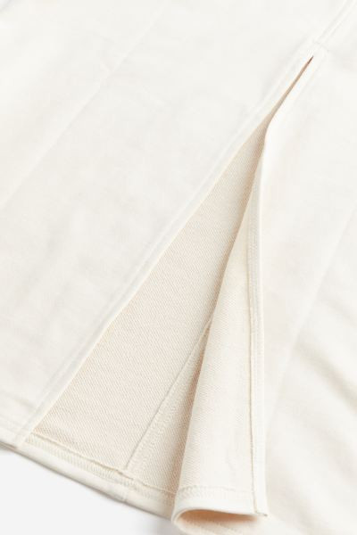 Sweatshirt Pencil Skirt - Cream - Ladies | H&M US | H&M (US + CA)