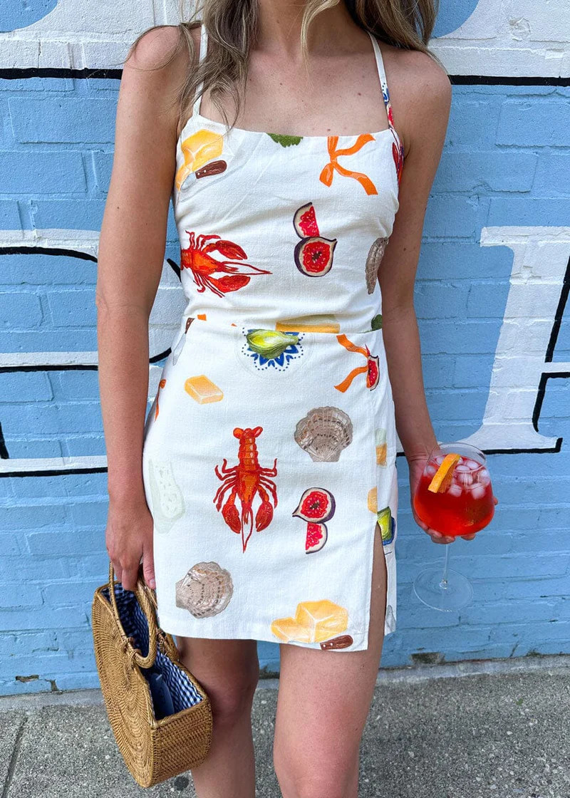 Bon Appetit Mini Dress - Cream | Alice & Wonder