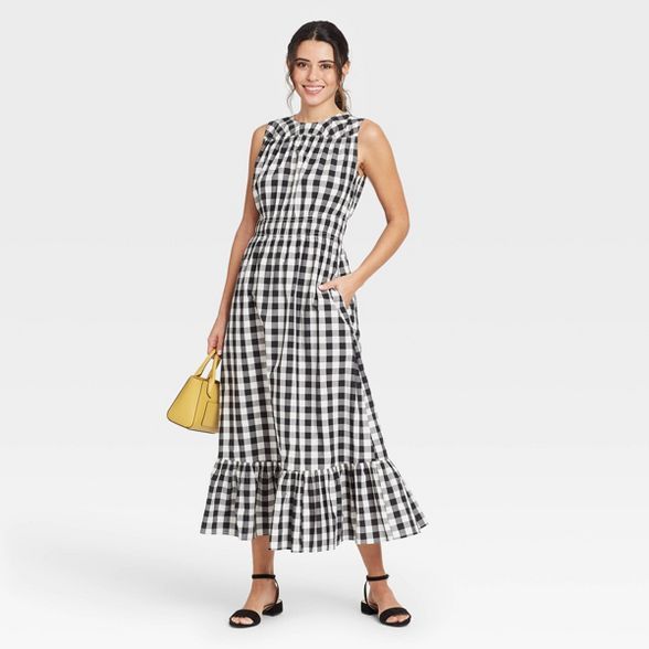 Women's Sleeveless Smocked Waist Dress - A New Day™ | Target