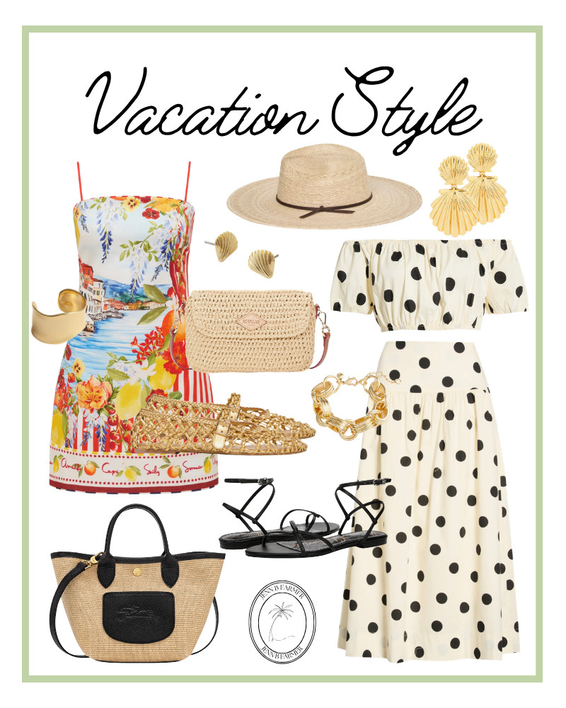 Vacation style for your next trip! Polka dots are trending this summer so this matching set is a must!!

Nordstrom style, outfit idea, outfit inspo, polka dots, matching set, Nordstrom outfit, vacation outfit, vacation style, gold jewelry, maximalist, beach tote bag, summer tote bag 

 #LTKootd #LTKSeasonal #LTKSwim