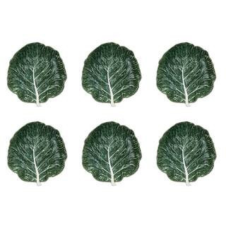 Hello Honey® 9" Green Hand-Painted Embossed Stoneware Cabbage Plates, 6ct. | Michaels® | Michaels Stores