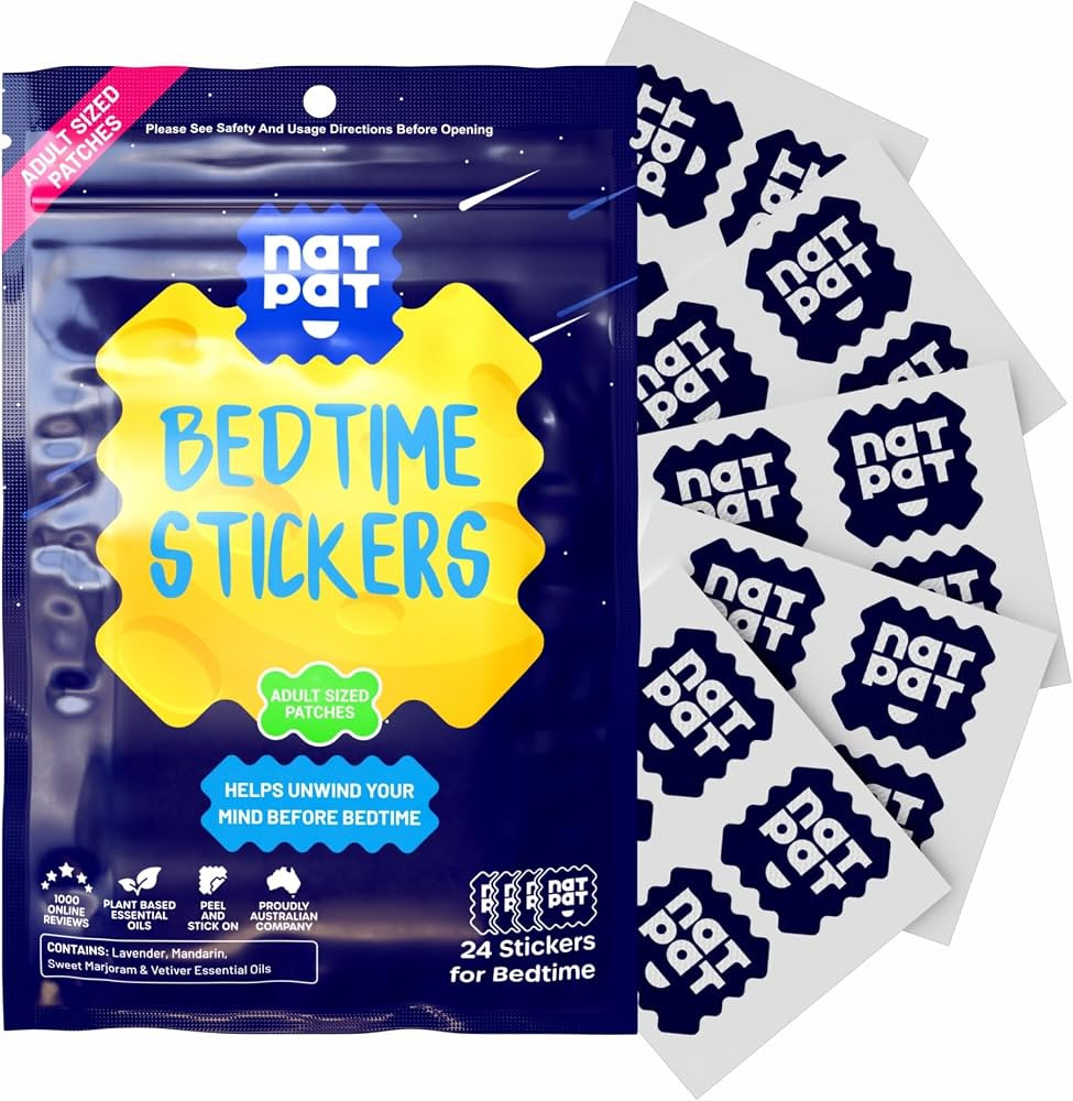 BUZZPATCH NATPAT Sleepy Patch Sleep Aid Patches - Relaxing Bedtime Stickers for Adults - Plant-Ba... | Amazon (US)