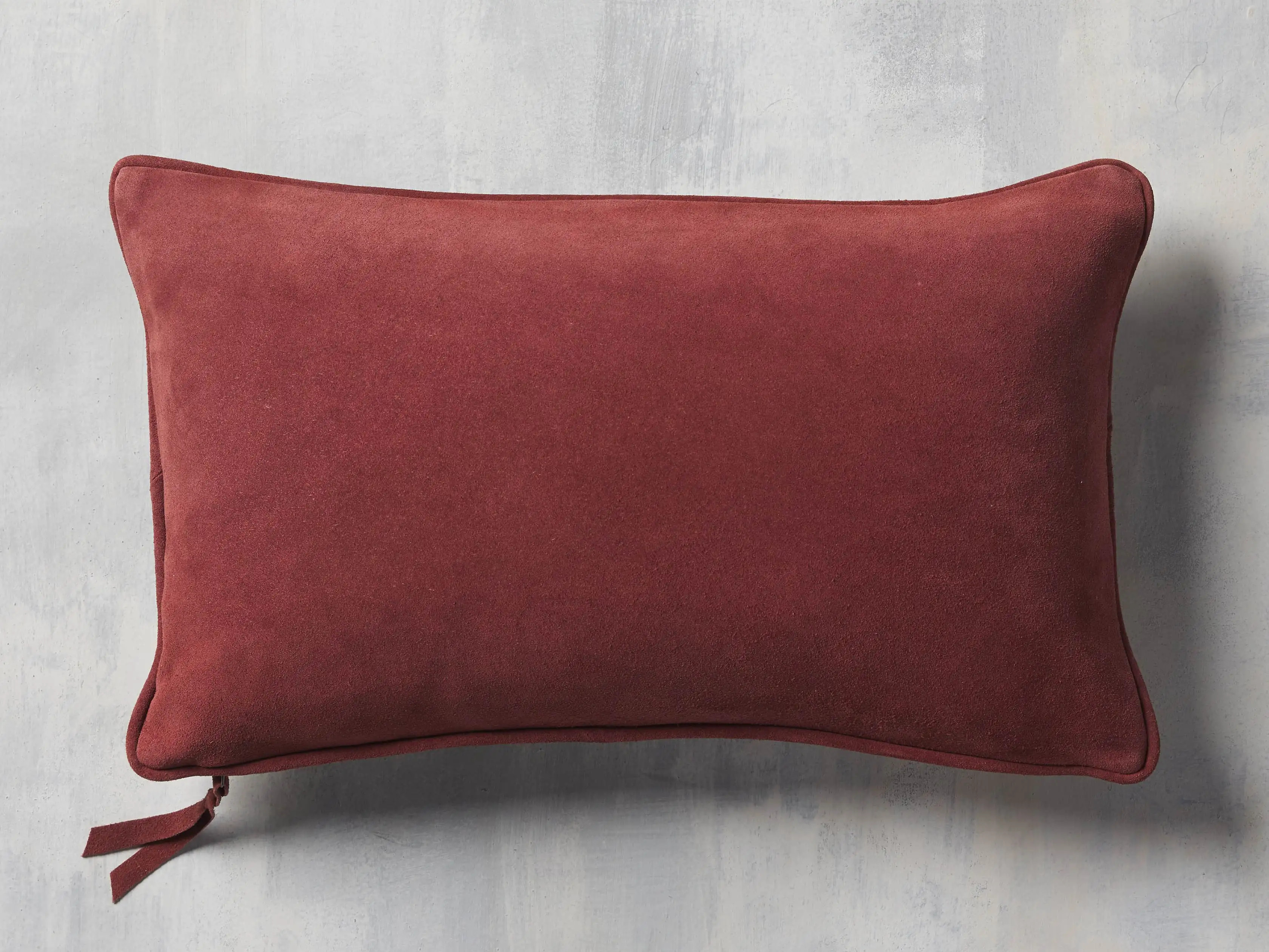 Suede Lumbar Pillow Cover | Arhaus
