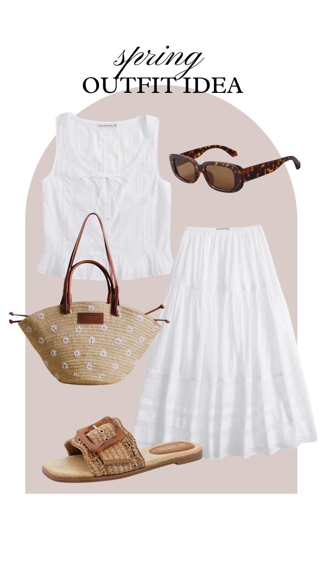 White midi skirt, all cotton, spring outfit 

#LTKootd #LTKSpringSale