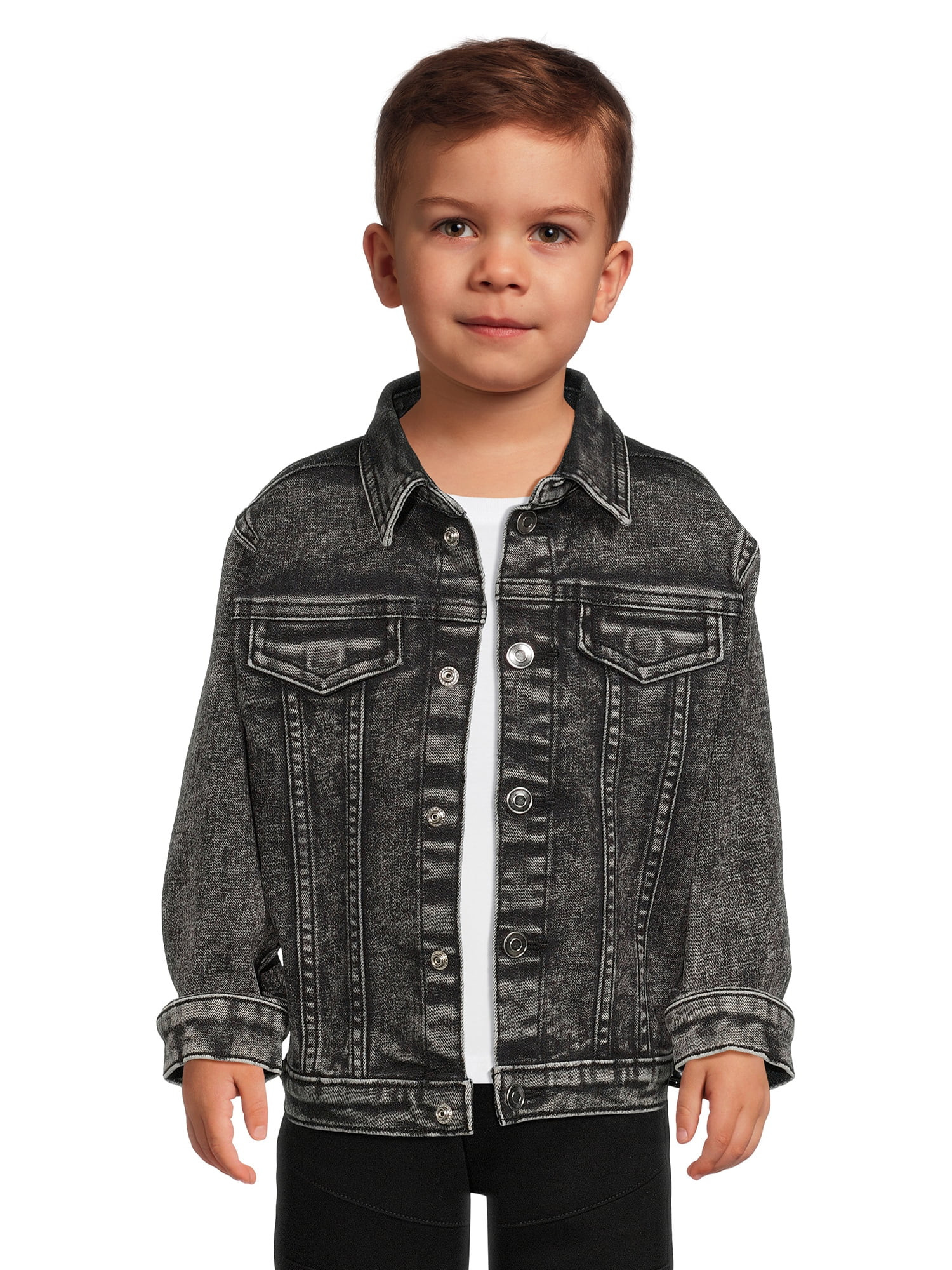 Wonder Nation Baby and Toddler Boy Denim Jacket, Sizes 12M - 5T | Walmart (US)