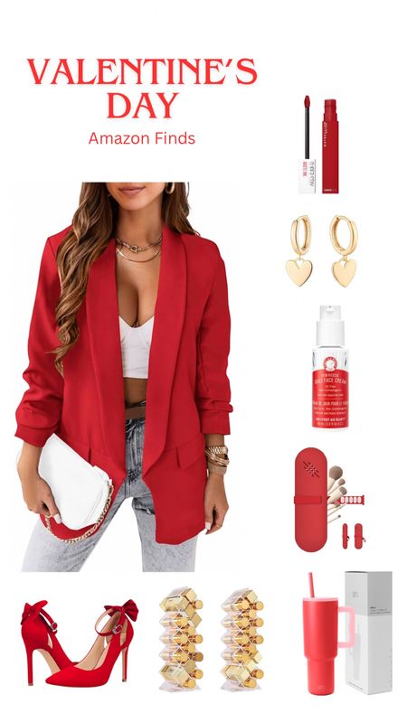 Valentine’s Day Red Outfit Amazon Fashion Outfit Ideas and gift Guide #amazon #amazonfinds #valentinesday #vday #valentinesgifts #bdaylooks #outfitideas 

#LTKfindsunder50 #LTKGiftGuide #LTKstyletip