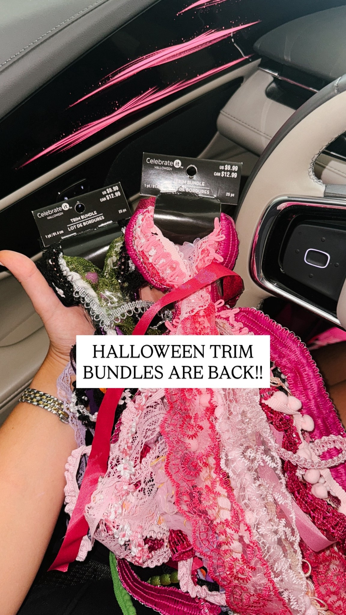 HEAR YE HEAR YE! The Halloween trim bundles from Michaels are back!! I was so scared they weren’t going to have them this year 

I stock up on them now and use them all year round! Each bundle has a bunch of different trims and textures! 