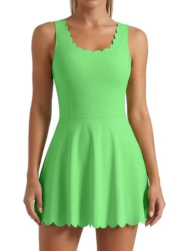 ATTRACO Women Tennis Dress with Shorts Workout Golf Skirts with Pockets Athletic Dresses | Amazon (US)