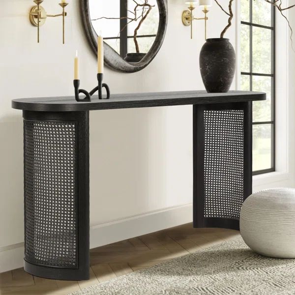 Ankit 60" Solid Rattan Console Table | Wayfair North America