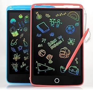 2 Pack LCD Writing Tablet for Kids - Colorful Screen Drawing Board 8.5inch Doodle Scribbler Pad L... | Amazon (US)