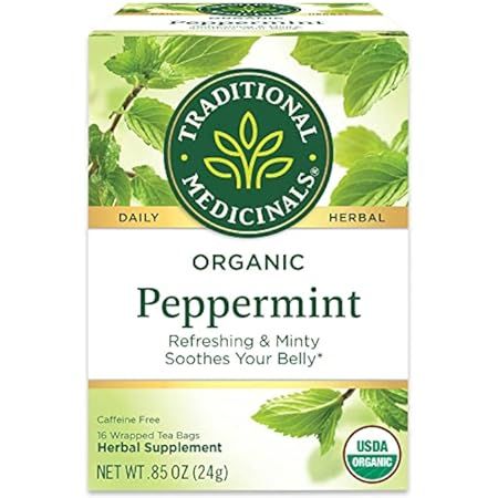 Traditional Medicinals Organic Peppermint Herbal Tea, Alleviates Digestive Discomfort, (Pack of 2) - | Amazon (US)