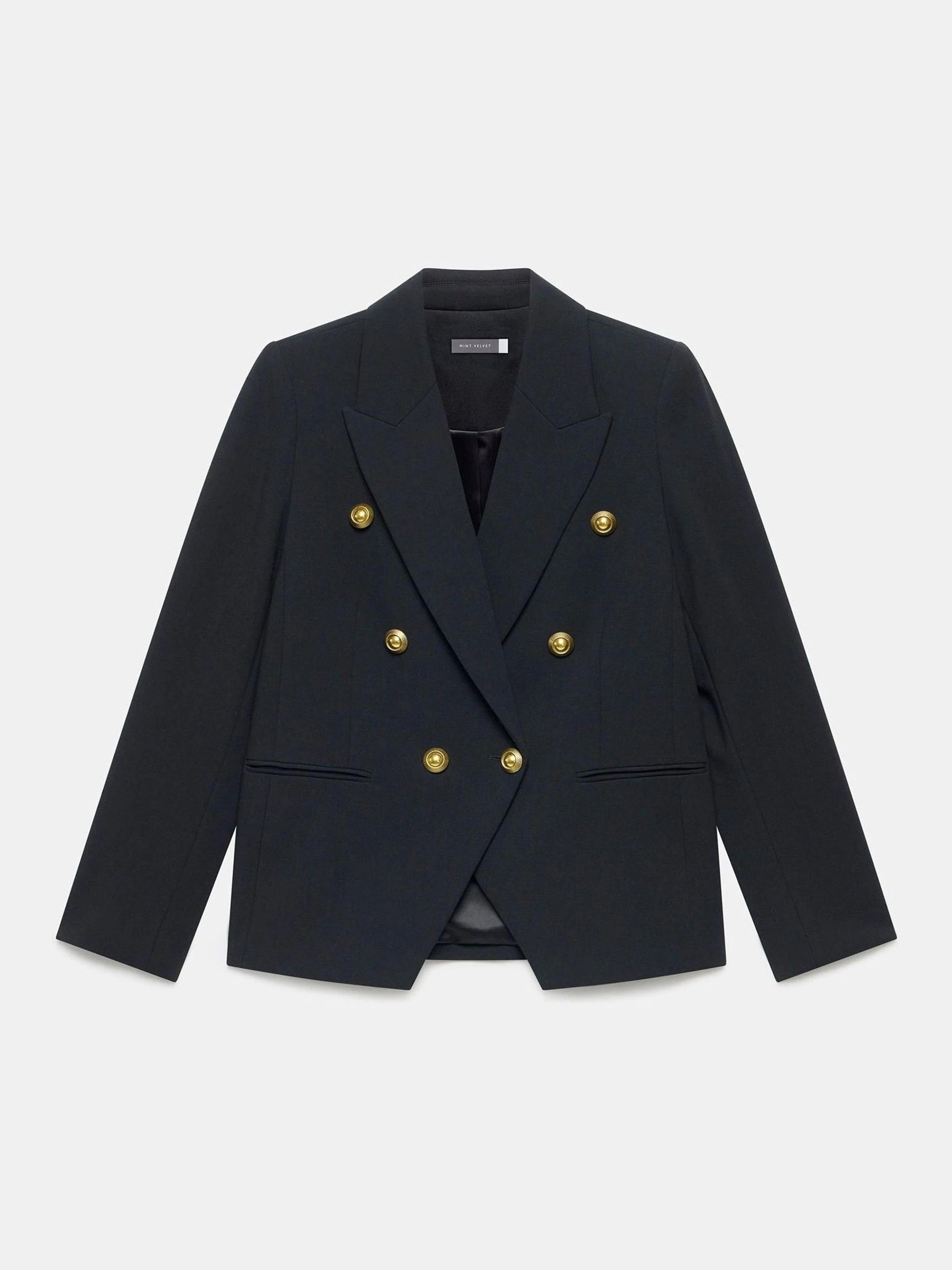 Mint Velvet Mint Velvet Black Double Breasted Blazer | Next US