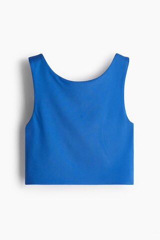 H & M - Crop Tank Top - Blue | H&M (US + CA)