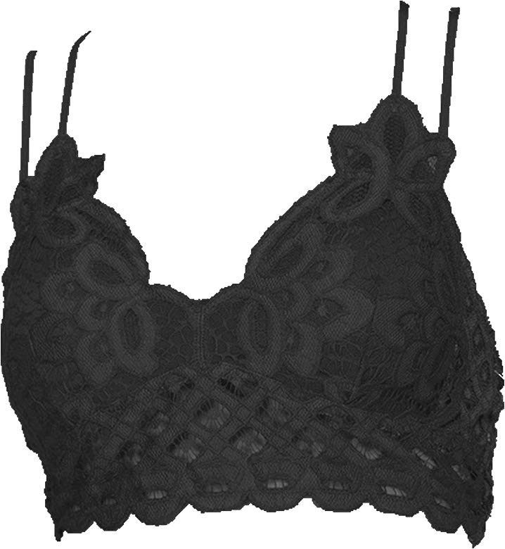 Double Strap Scalloped Lace Bralette | Amazon (US)