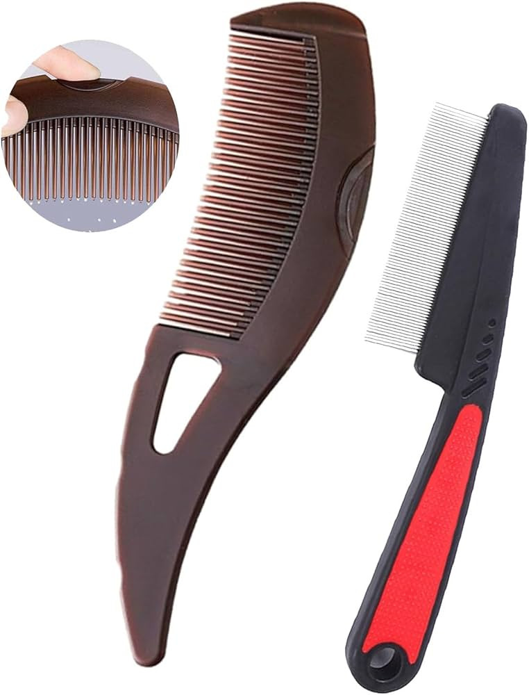 Dandruff Comb Fine Tooth Scalp Detox Comb Lice for Women, Men & Kids Stainless Steel Scalp Detoxi... | Amazon (US)