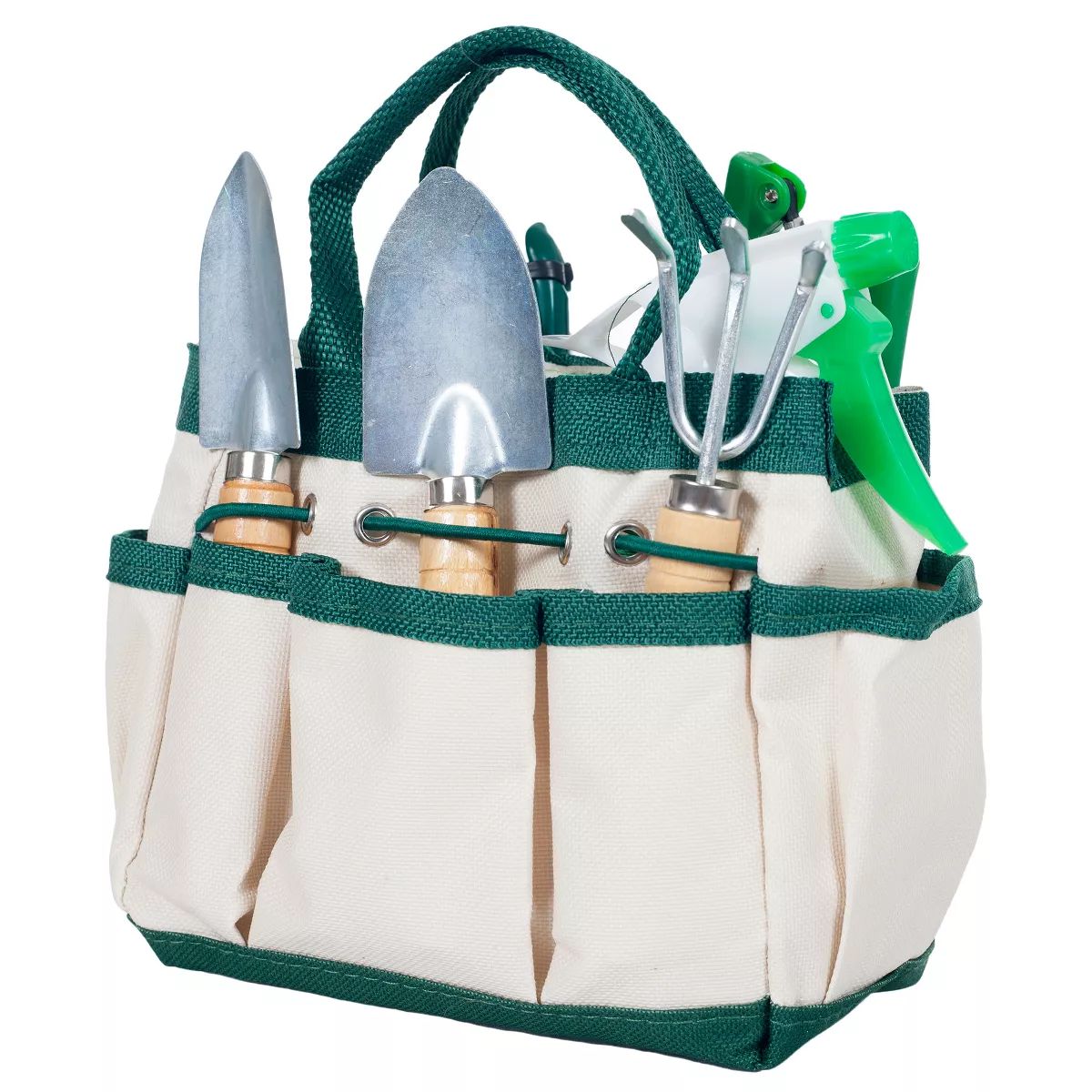 Nature Spring 7-Piece Gardening Tool Set and Carrying Tote Bag Organizer | Target