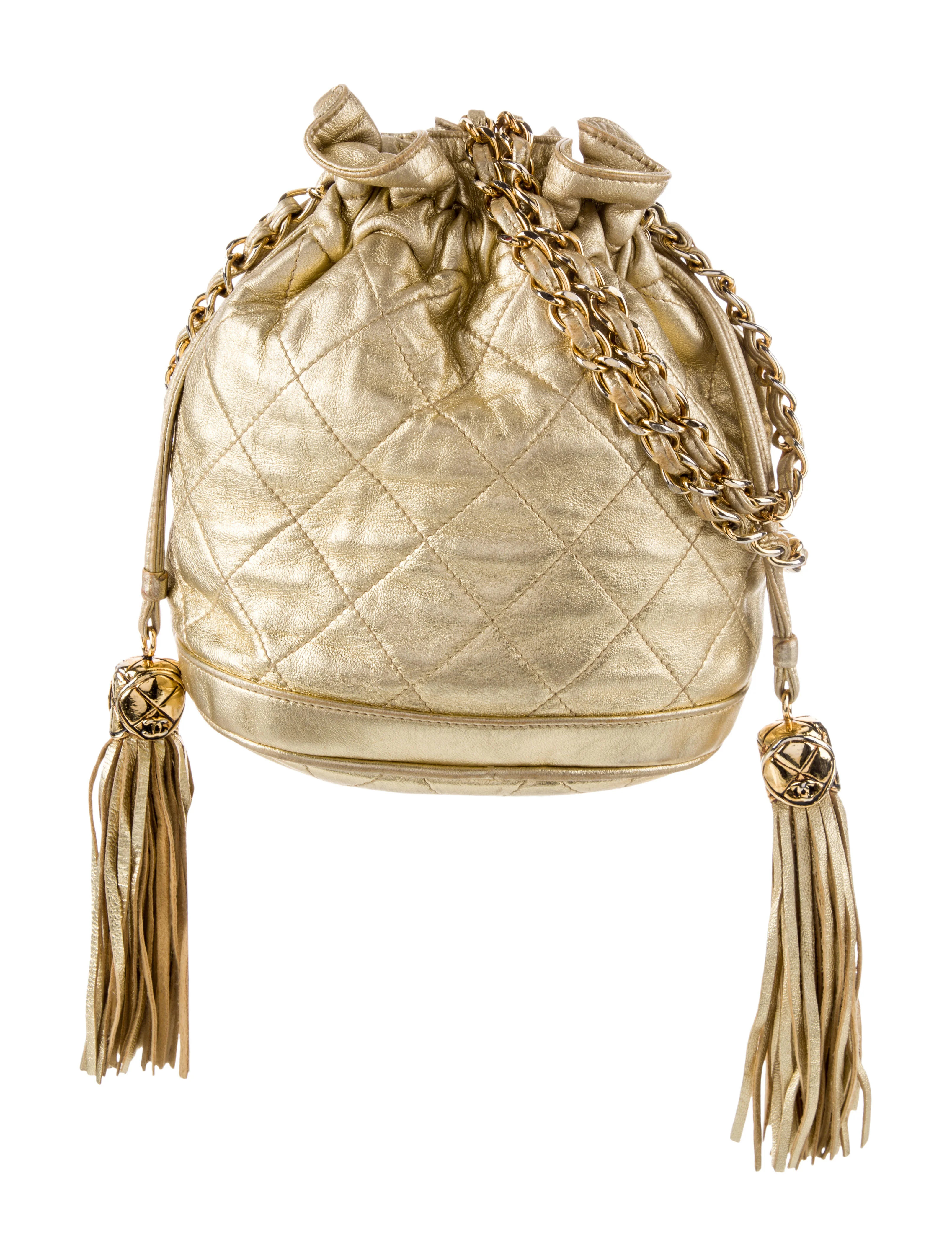 Quilted Tassel Bucket Bag | The RealReal