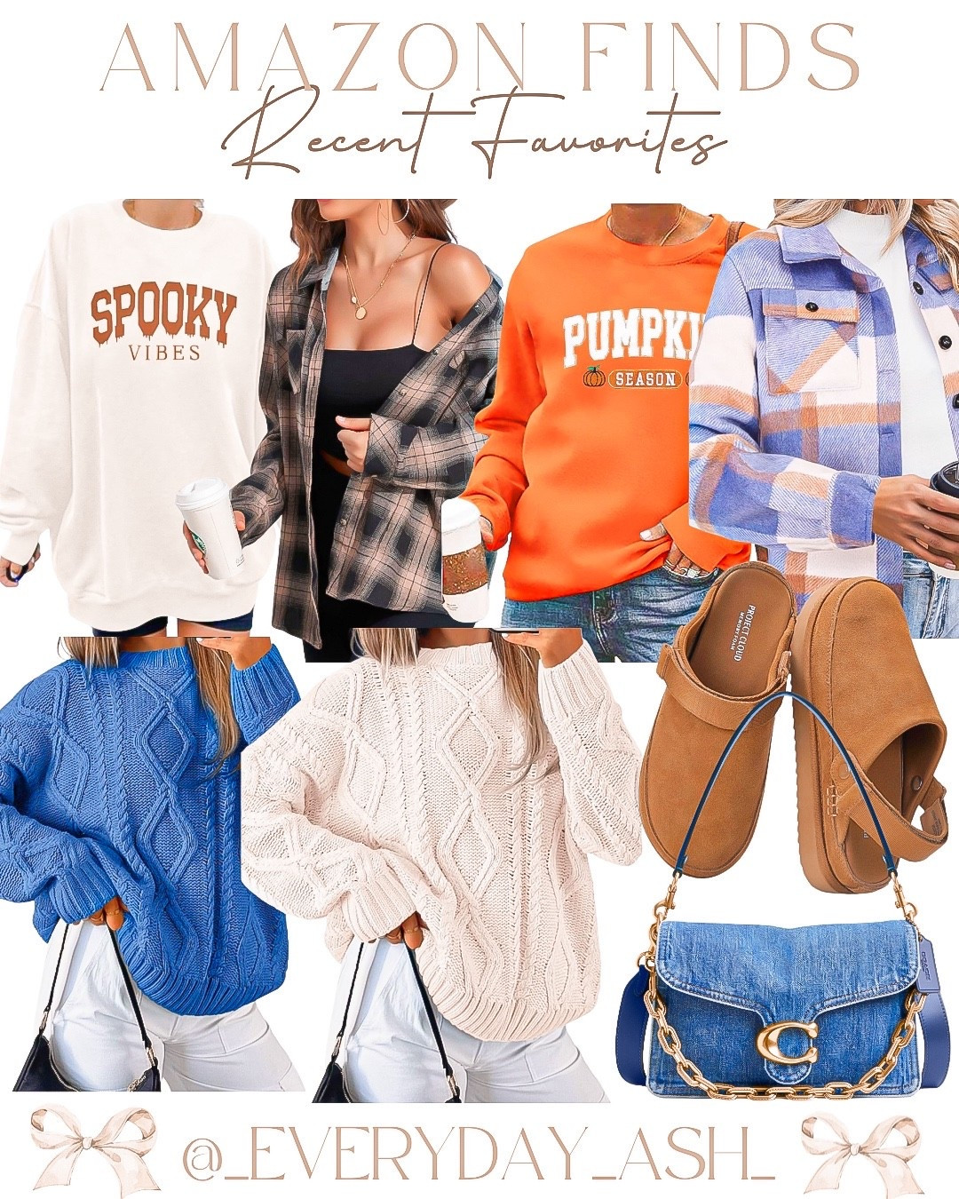 Amazon // recent favorites 💕

Amazon fashion, Halloween sweatshirt, flannel, fall fashion, shacket, blue sweater, white sweater, coach bag, fall shoes , clogs 

#LTKStyleTip #LTKFindsUnder50 #LTKSeasonal