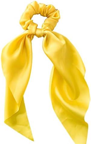 Shineweb Women Girl Bow Satin Ribbon Ponytail Scarf Hair Tie Rope Scrunchies Elastic Band Hair Sc... | Amazon (US)