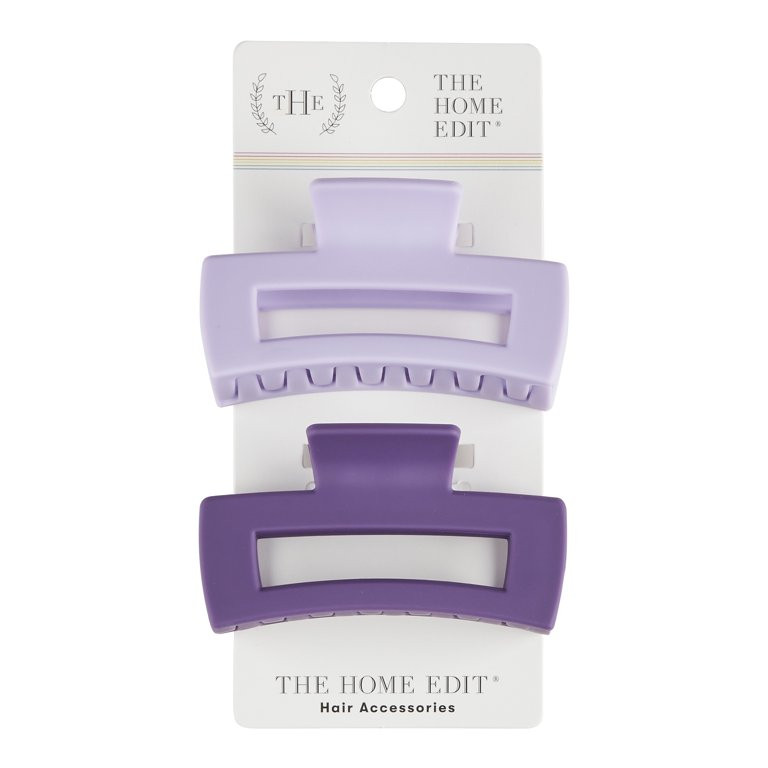 The Home Edit Claw Clips, Light and Dark Purple, 2ct - Walmart.com | Walmart (US)