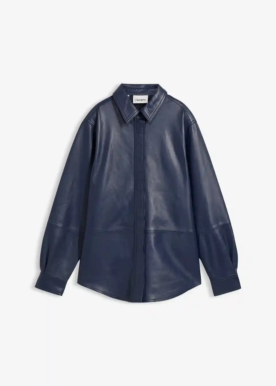 hochwertiges Premium Leder-Hemd aus Lammnappa - schwarz | bonprix | Bonprix DE